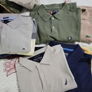 Multiple Men's polo shirts Large